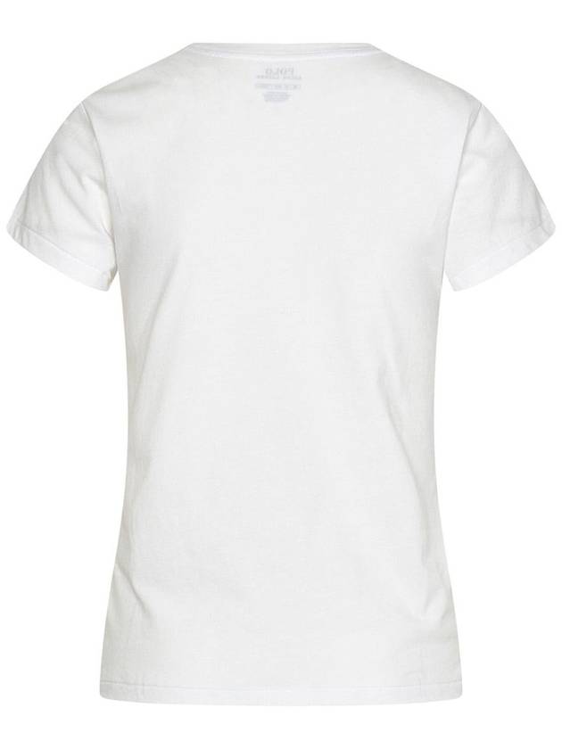 Embroidered Logo Cotton Short Sleeve T-Shirt White - POLO RALPH LAUREN - BALAAN 4