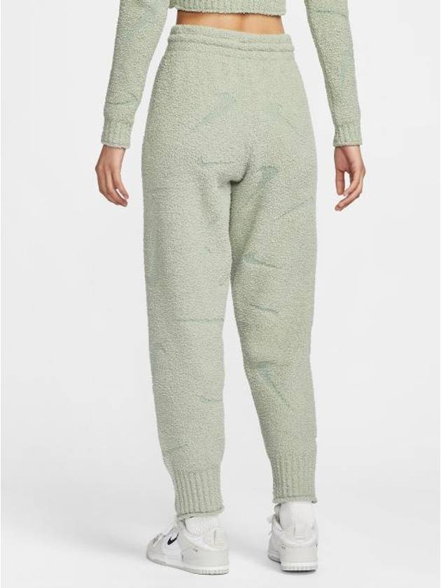 Sportswear Phoenix Cozy Bouclé High Waist Oversized Knit Pants Jade Horizon - NIKE - BALAAN 3