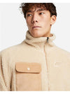 Sportswear Reversible Zip-up Jacket Beige - NIKE - BALAAN 6