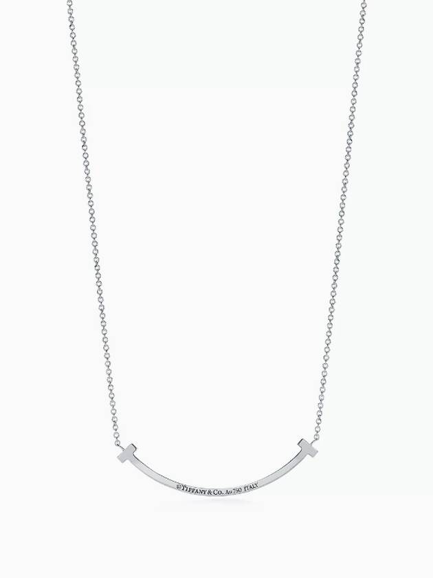 Women's Smile Pendant Necklace Silver - TIFFANY & CO. - BALAAN 4