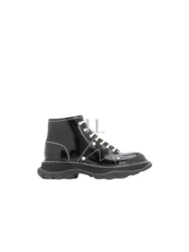 Tread Lace-Up  Worker Boots Black - ALEXANDER MCQUEEN - BALAAN 2