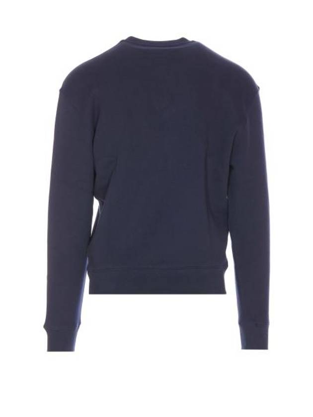 Bold Fox Head Cotton Sweatshirt Ink Blue - MAISON KITSUNE - BALAAN 3