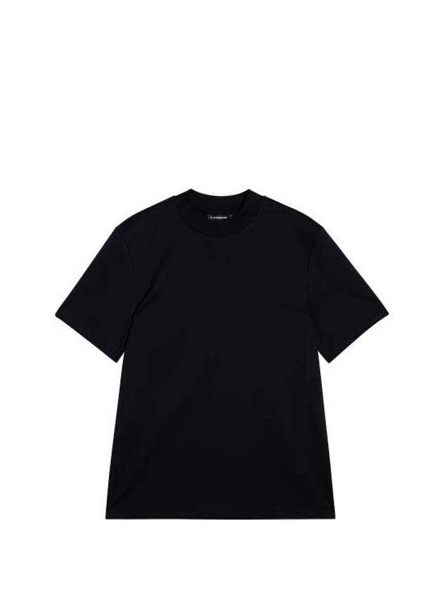 Ace Mock Neck Short Sleeve T-Shirt Black - J.LINDEBERG - BALAAN 2