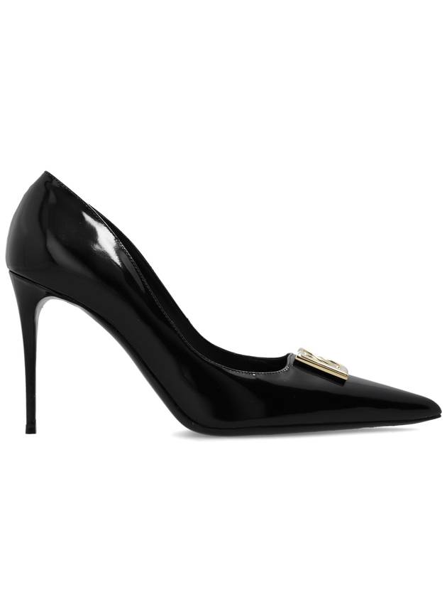 DG Logo Leather Pumps Black - DOLCE&GABBANA - BALAAN 2