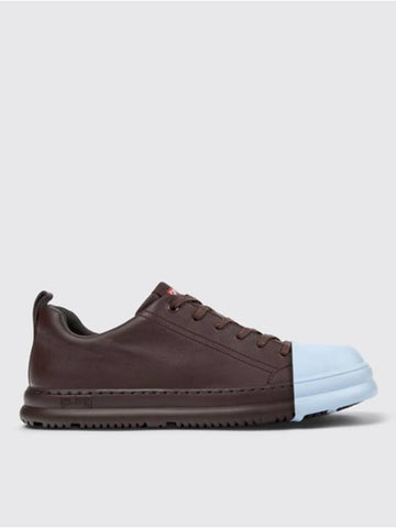 Junction Runner Leather Low Top Sneakers Burgundy - CAMPER - BALAAN 1