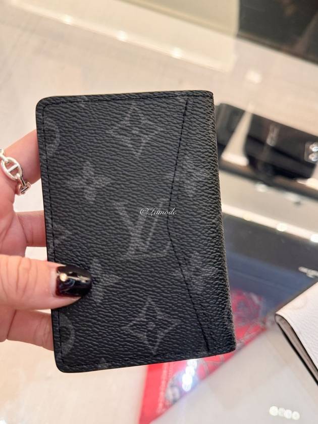 Pocket Organizer Monogram Card Wallet Black - LOUIS VUITTON - BALAAN 3