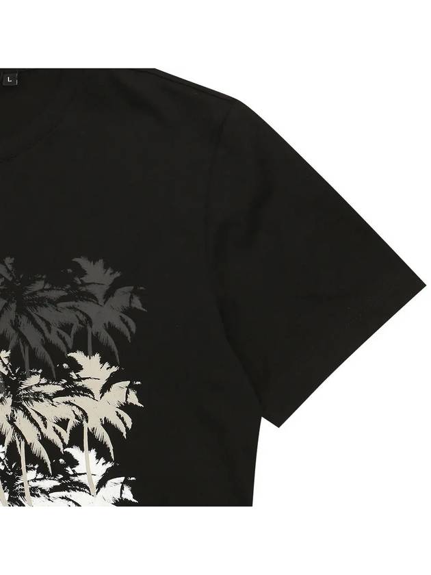 Palm tree printed short sleeve t-shirt STEE168 - IKALOOOK - BALAAN 4