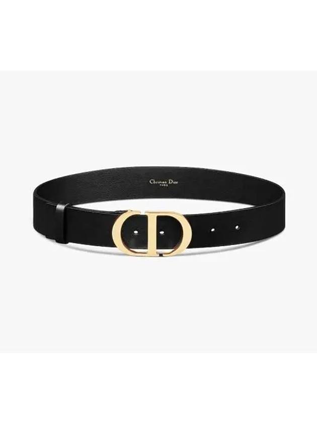 30 Montaigne Leather Belt Black - DIOR - BALAAN 2