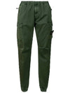 Men's Wappen Patch Straight Pants Green - STONE ISLAND - BALAAN 2