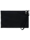 Re-Nylon and Saffiano Leather Clutch Bag Black - PRADA - BALAAN 5