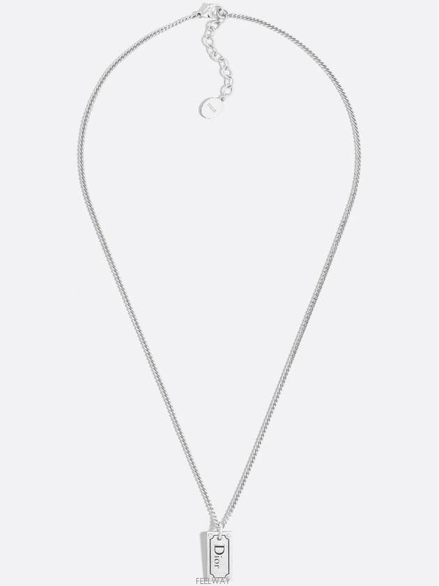 Dior plate pendant necklace - DIOR - BALAAN 2