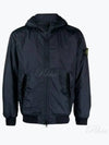 Men's Garment Dyed Crinkle Reps Recycled Nylon Primaloft TC Hooded Jacket Navy - STONE ISLAND - BALAAN 2