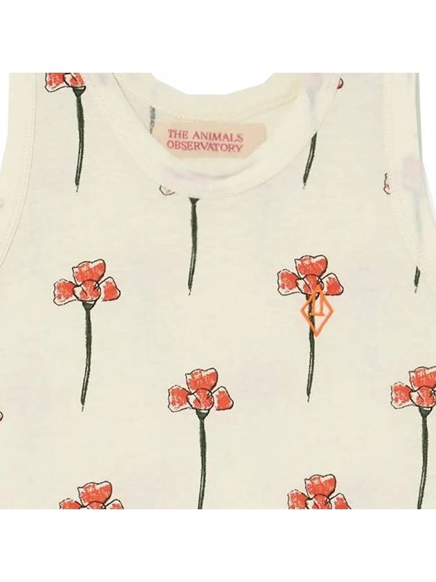 Kids Carnation Pattern Sleeveless S23004 221AN - THE ANIMALS OBSERVATORY - BALAAN 4