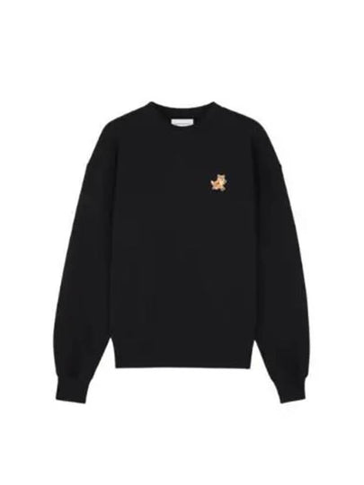 Speedy Fox Patch Comfort Sweatshirt Black - MAISON KITSUNE - BALAAN 2