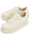 Lace-Up Cotton Low Top Sneakers Ivory - JIL SANDER - BALAAN 2