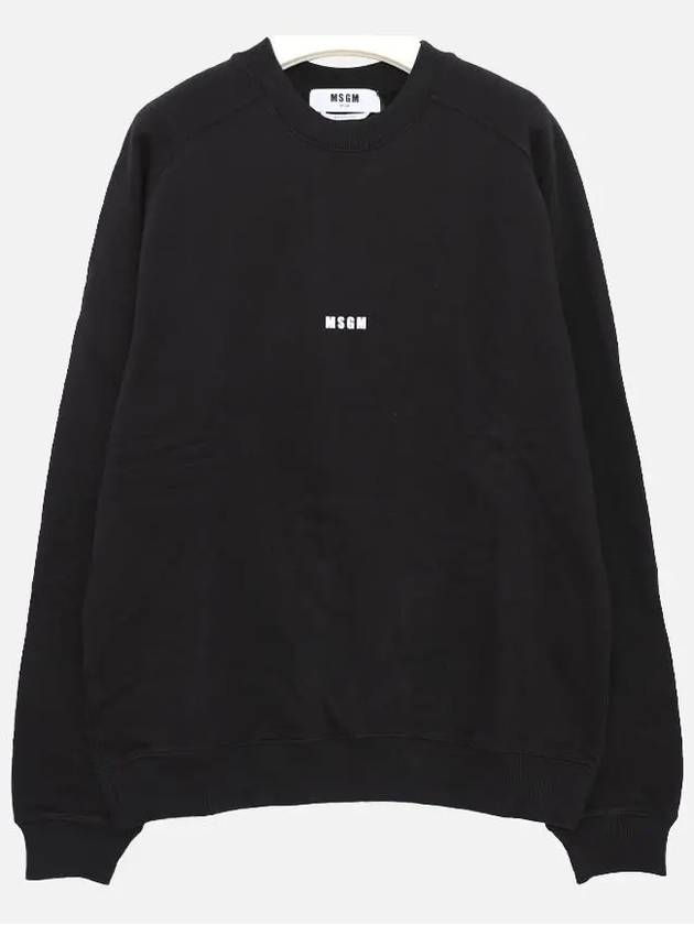 Men's Logo Printing Sweatshirt Black - MSGM - BALAAN 2