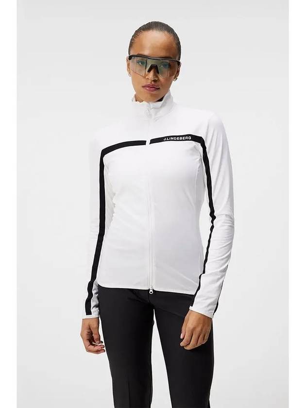 Janice Full Zip-up Jacket White - J.LINDEBERG - BALAAN 3