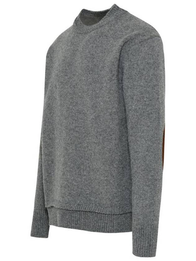 Back Stitch Elbow Patch Knit Top Grey - MAISON MARGIELA - BALAAN 3