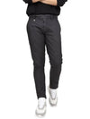 IKALOOK ANTONYMORATO Italy Black Cool Tone Casual Cotton Pants - IKALOOOK - BALAAN 1