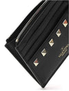 Women's Rockstud Coin Card Wallet Black - VALENTINO - BALAAN 5