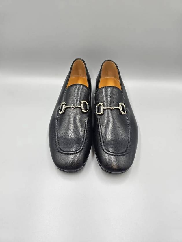 Horsebit Leather Loafers Black - GUCCI - BALAAN 3