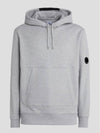 Diagonal Raised Fleece Hoodie Black - CP COMPANY - BALAAN 6