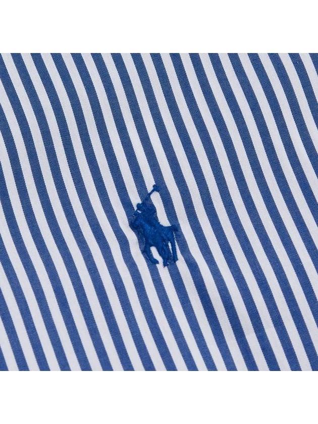 Embroidered Logo Pony Long Sleeve Shirt Blue - POLO RALPH LAUREN - BALAAN 5