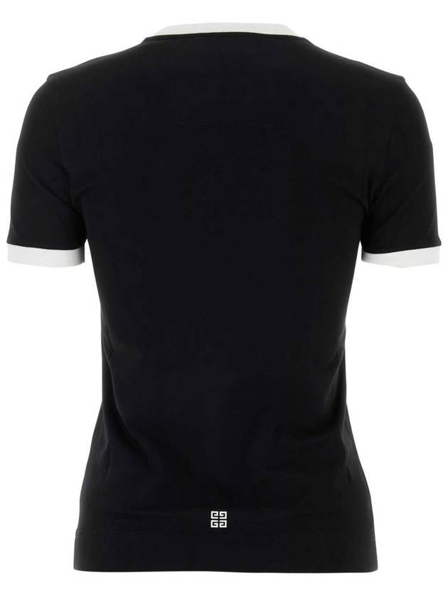 Archetype Slim Fit Cotton Short Sleeve T-Shirt Black - GIVENCHY - BALAAN 3