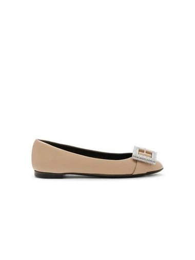 WOMEN FLAVIA BUCKLE FLAT SHOES SKIN - GIUSEPPE ZANOTTI - BALAAN 1