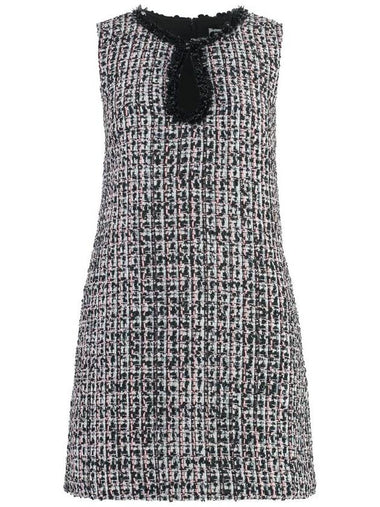 Self-Portrait Bouclè Knitted Dress - SELF PORTRAIT - BALAAN 1