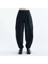 Summer Wool Zip-Up Track Pants Black - NOIRER - BALAAN 2