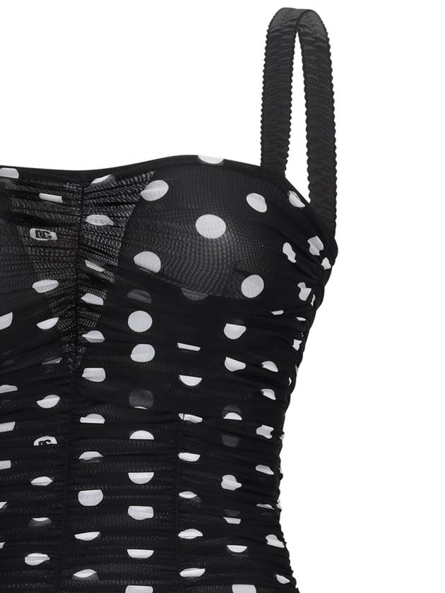 Polka dot tulle midi dress F6JHXTFSRP7 - DOLCE&GABBANA - BALAAN 4