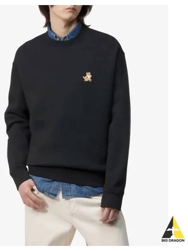 Fox Cotton Sweatshirt Black - MAISON KITSUNE - BALAAN 2