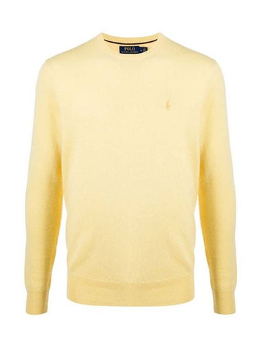 Classic Crew Neck Wool Knit Top Yellow - POLO RALPH LAUREN - BALAAN 1