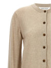 Bold Fox Head Patch Regular Cardigan Beige Melange - MAISON KITSUNE - BALAAN 4