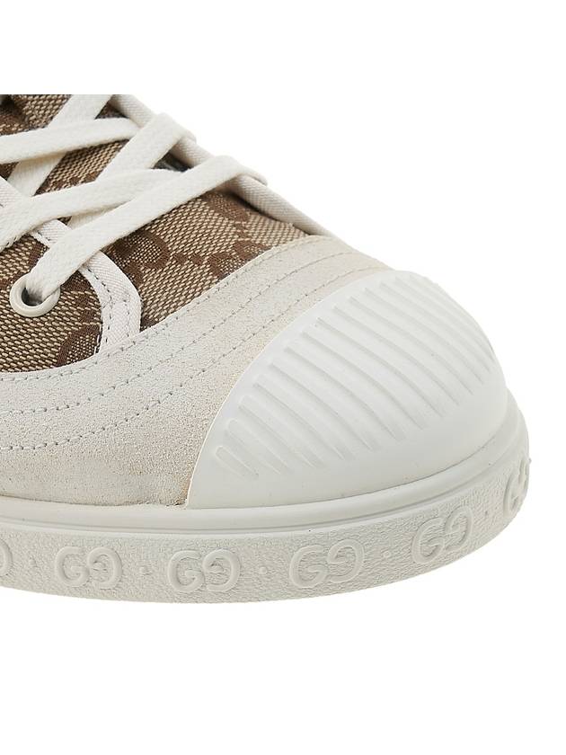 GG Low Top Sneakers Beige Ebony - GUCCI - BALAAN 10