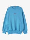 Logo Label Oversized Fit Sweatshirt Blue - MARNI - BALAAN 2