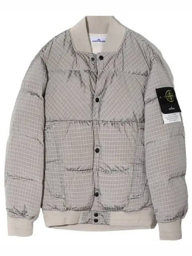 Macro Ripstop Nylon Metal Econyl Regenerated Down Bomber Jacket Jumper Men s Padding - STONE ISLAND - BALAAN 1