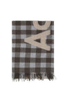 Check Logo Scarf Brown - ACNE STUDIOS - BALAAN 1