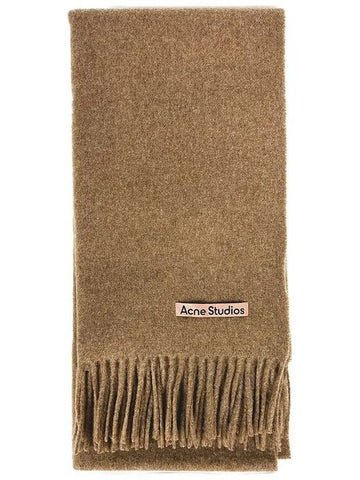 Canadian muffler NARROW light brown melange CA0086 CUO000 - ACNE STUDIOS - BALAAN 1