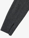 Cashmere Slit Turtleneck Knit Dark Grey - NOIRER - BALAAN 7