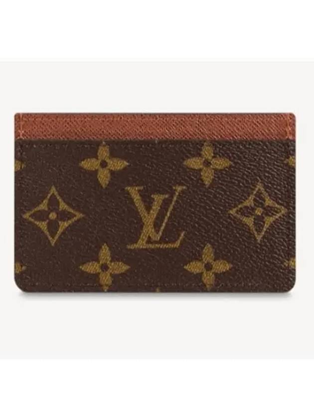 Monogram Card Wallet Brown - LOUIS VUITTON - BALAAN 4