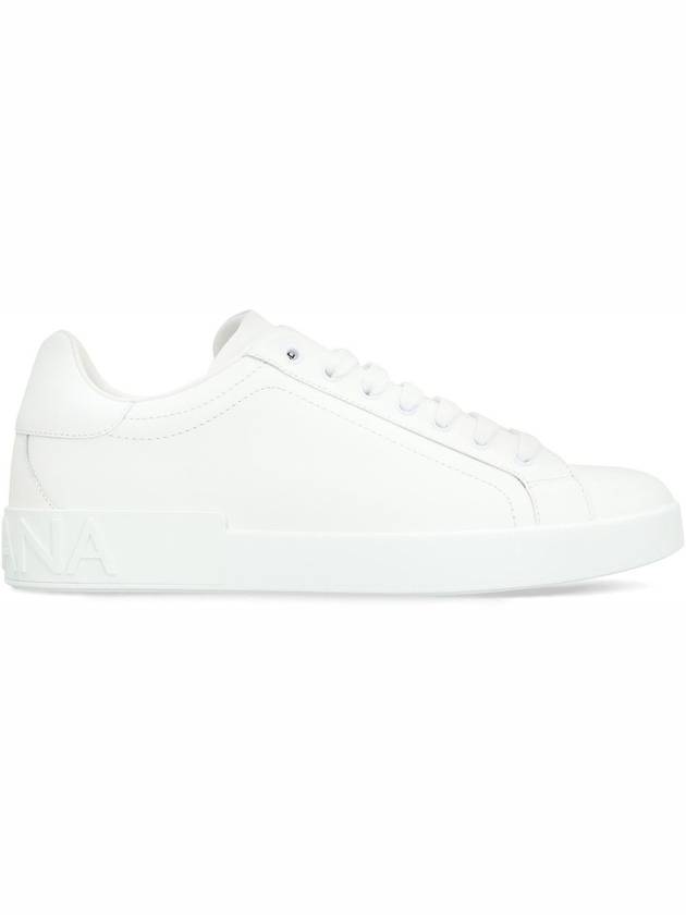 Portofino Calfskin Low Top Sneakers White - DOLCE&GABBANA - BALAAN 3