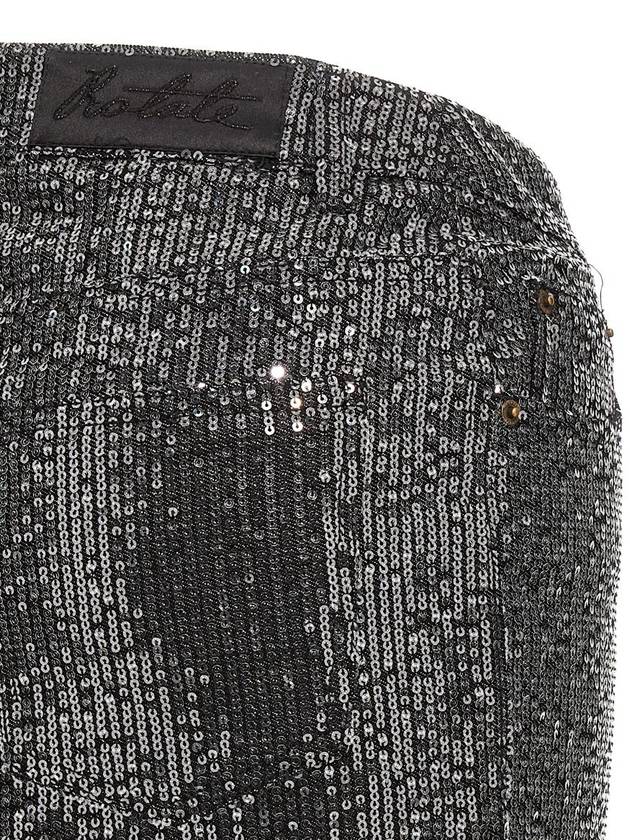 Rotate Birger Christensen Sequin Denim Skirt - ROTATE - BALAAN 4