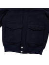 Fur Collar Flap Pocket Jacket Navy - BRUNELLO CUCINELLI - BALAAN 7