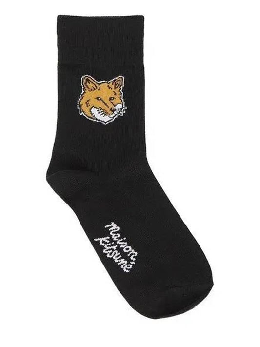 Fox Head Socks Black - MAISON KITSUNE - BALAAN 2