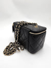 Classic Caviar Vanity Cross Bag Gold Plated Black - CHANEL - BALAAN 4