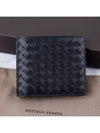 Intrecciato Weaving Half Wallet Black - BOTTEGA VENETA - BALAAN 5