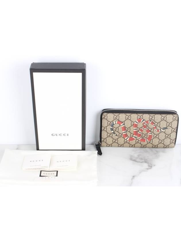 Snake long wallet with zipper - GUCCI - BALAAN 2