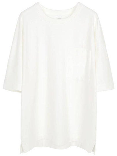 Boxy Short Sleeve T-Shirt Chalk - LEMAIRE - BALAAN 2